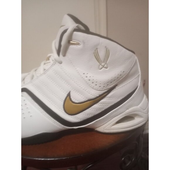 Men's White Nike Air Ups Basketball sneakers nike Size 11.5 White 313531-171 - Picture 11 of 14